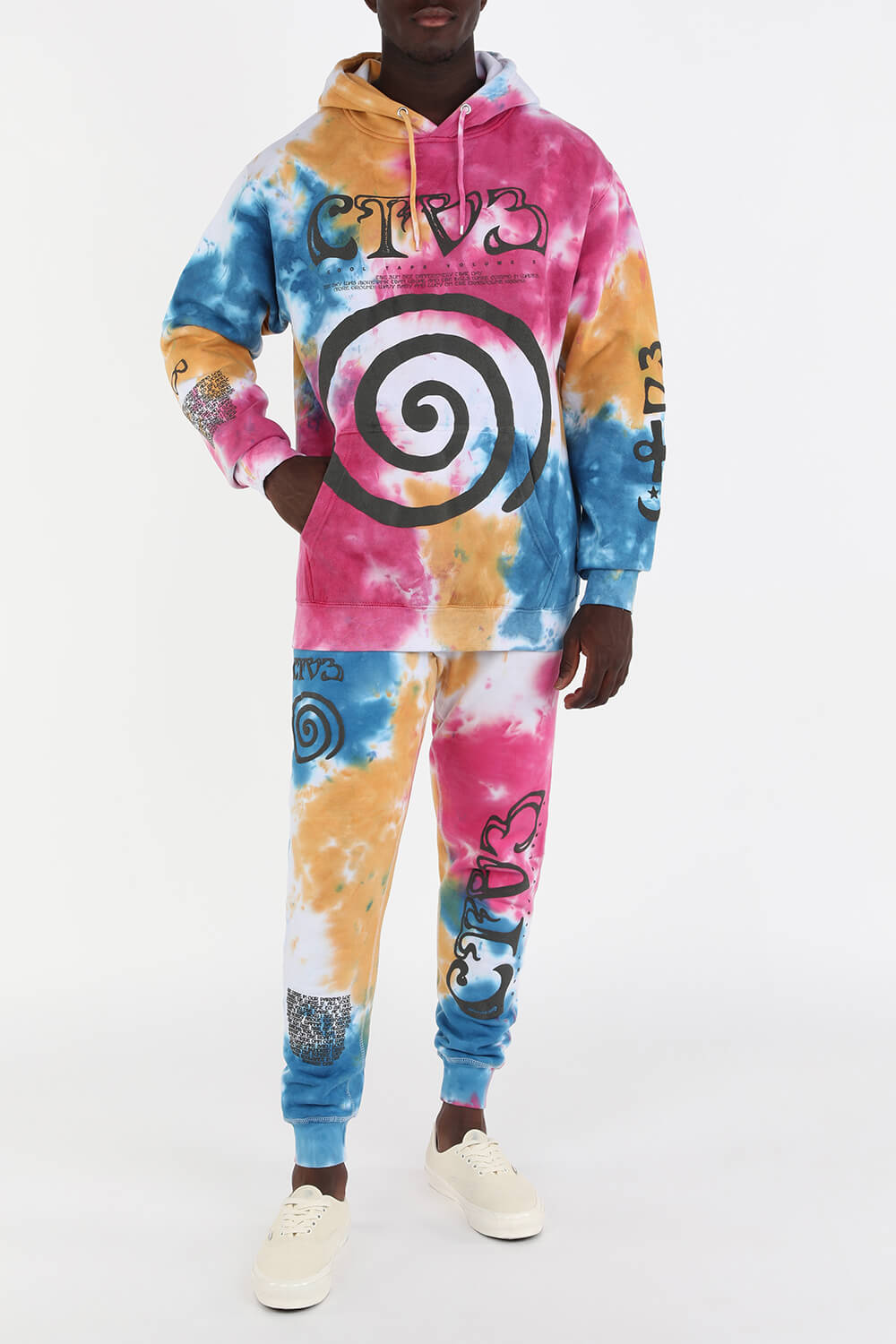 CTV3 Tour Hoodie in Multicolor Tie Dye